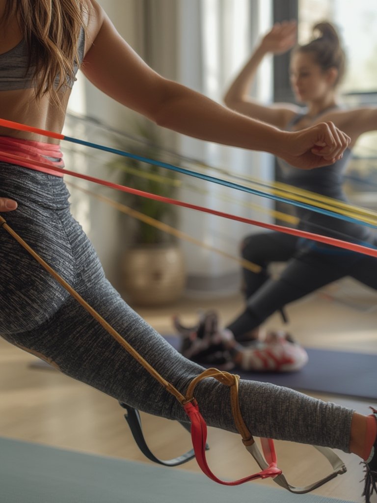 5 Effective Ways to Train With Resistance Bands That Don't Feel Like Exercise 1 resistance bands in action