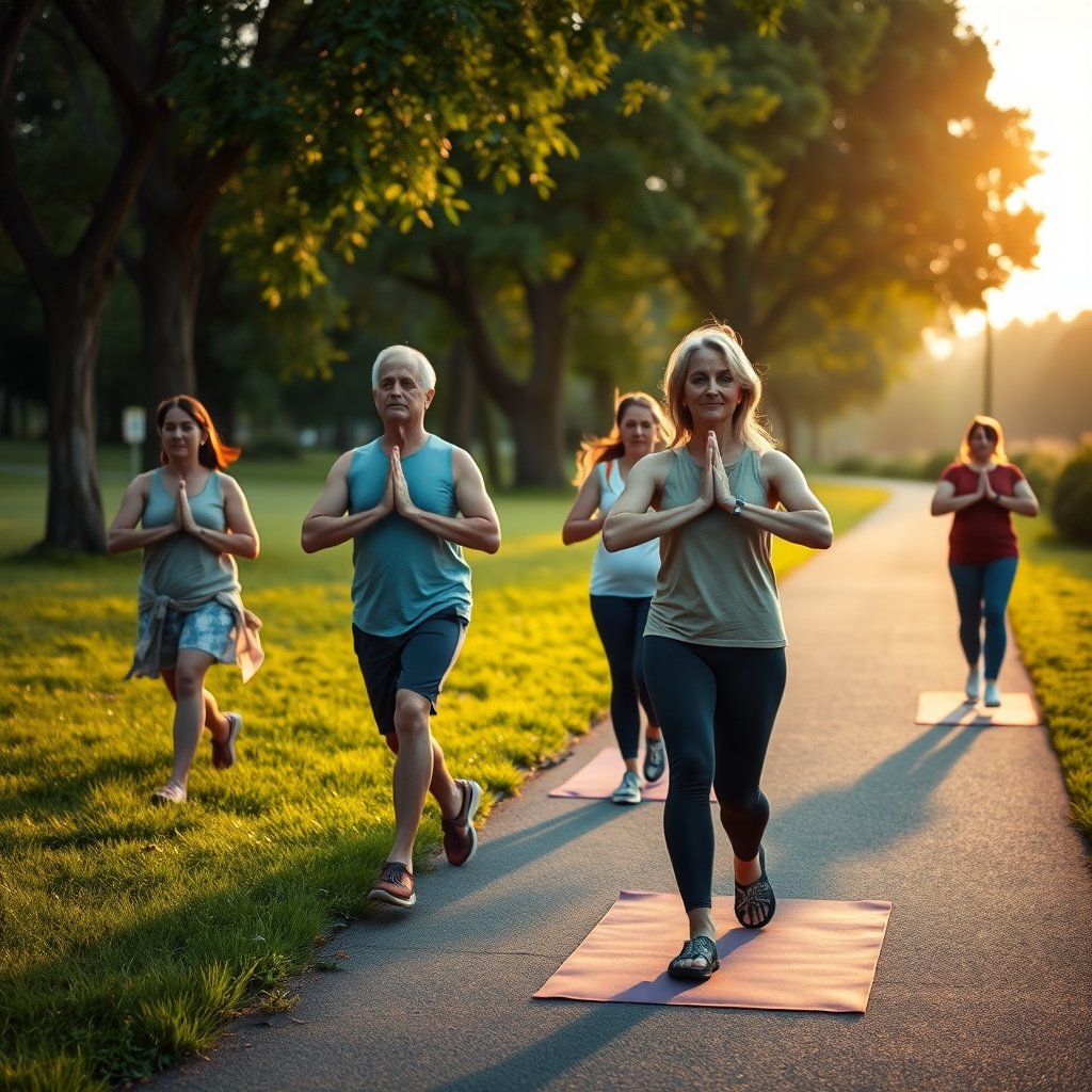 Walking Yoga: 7 Amazing Ways to Boost Mindful Strength 2 Walking Yoga - Illustration 1