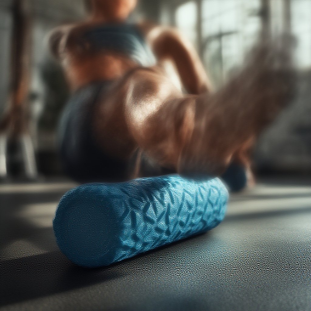 foam roller in action