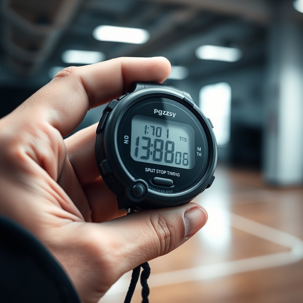 2 Steps to Using a Digital Stopwatch the Way Professional Coaches Actually Time Athletes 2 digital stopwatch in action